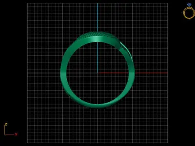 Fancy Womens Rings Plain Rings Ready STL 3DM Models Rings 3D print model 36