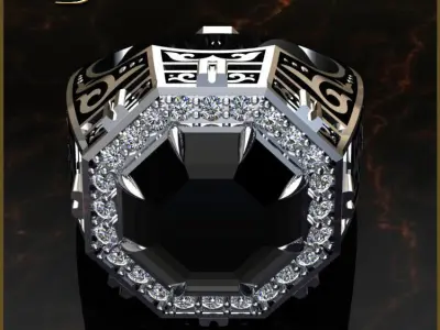 Mens ring STL 3D print model