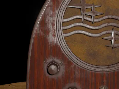 Philips art deco radio 3D model