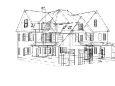Craftsman House-14 3D model