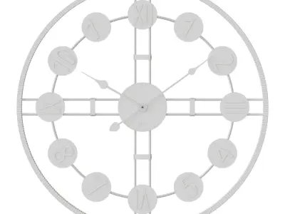 Modena wall clock 3D model