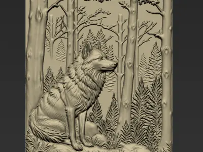 Wolf A44 3D print model