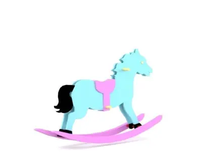 toy horse Low-poly 3D model purchase