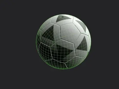 Soccer Ball  M06 Low-poly 3D model
