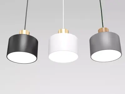 Minimal Lighty Ceiling Light Set Free 3D model