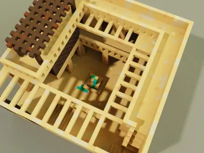 Voxel Palazzo 3D model