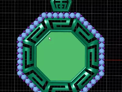 pendant   onyx-turquoise  -   or pictures   free-     3D print model