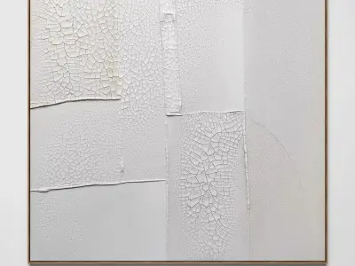 Plaster two square photo frames 15 Low-poly 3D model