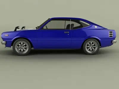 Toyota Corolla Levin coupe TE37 3D model