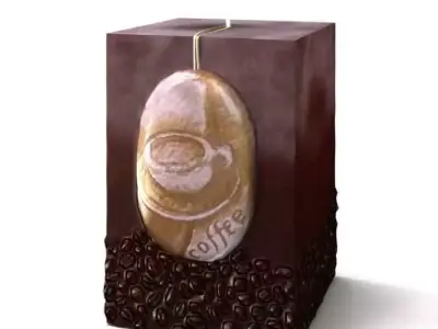 Coffee Bean Decoration 3D model