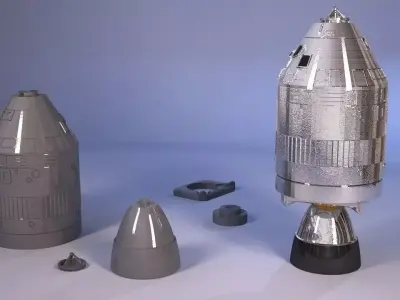 Apollo model spacecraft Free 3D print model