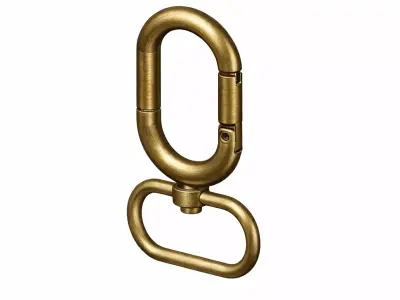 Luxury Metal Bag Hook Premium Purse Carabiner 30mm 3D print model