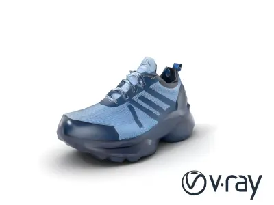 Innovative Cross-Training Sneaker model pack Low-poly 3D model
