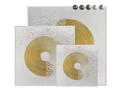 Modern Abstract Painting abas182 3D model