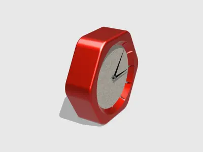Printable decorative desk clock 3D print model