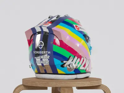 Schuberth SF4 Style Helmet - 3D Model 3D model