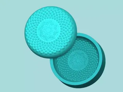 Sunflower Center 04 - Silicone Mold Maker - Template 3D print model