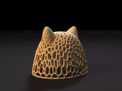 Ghost Cat halloween 3D print model