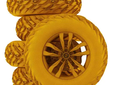 CFMOTO CFORCE 1000 wheel 3D model