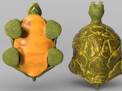 Tortuga - Turtle Low-poly 3D model