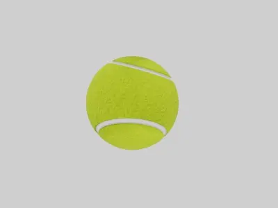 Tennis ball Low-poly 3D model