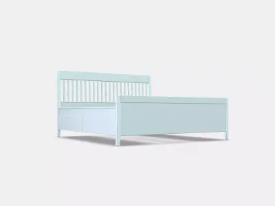 IDANAS Bed frame with storage 9 Low-poly 3D model