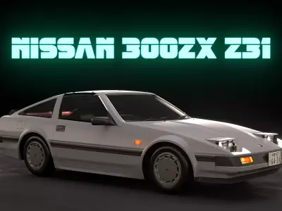 Nissan 300zx z31 1985 Low-poly 3D model