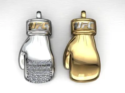 Boxing Gloves pendant 3D print model