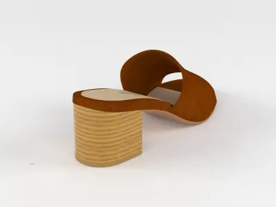 Women Slide Sandal 3D model