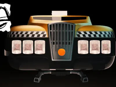 TAXI from FIFTH ELEMENT 3D model