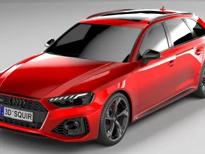 Audi RS4 Avant 2020 3D model