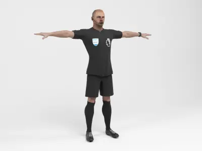 Referee 1 soccer 3D model