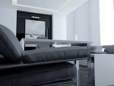 Modern Luxury Office - Manager Room Scene  3D model