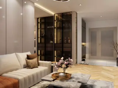 Luxury and modern apartment 3D model
