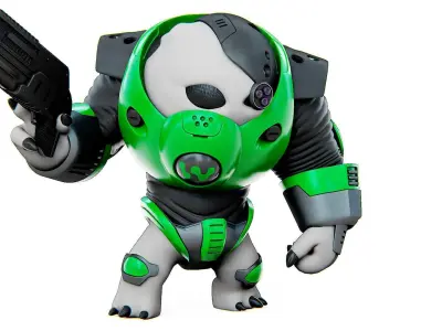 ALIEN TROOPER 8-V  Rigged for Unreal Engine - Unity - MIXAMO  3D model