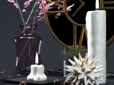 Decoration Gold Set 001 3D model