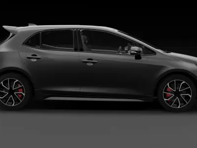 Toyota Corolla GR  Hatchback Low-poly 3D model