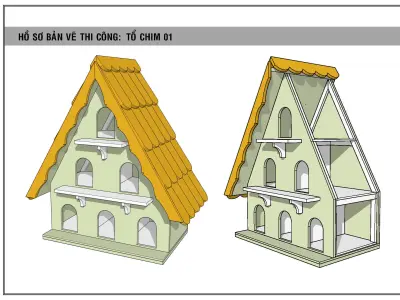 pigeon nest 3D model