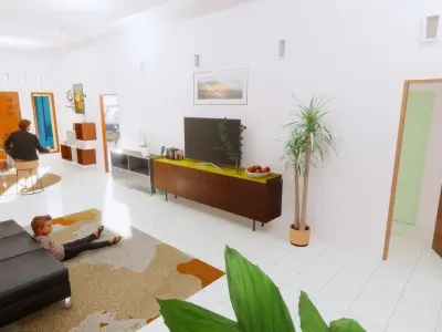 a House in makassar city 3D model