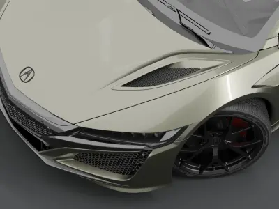 honda acura nsx Low-poly 3D model