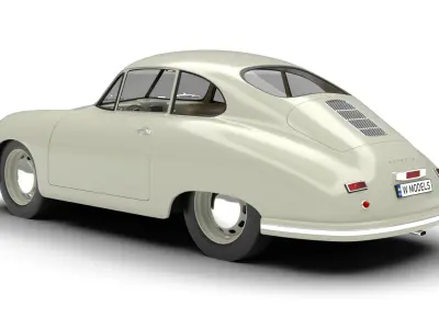 Porsche 356 1300 1952 3d model 3D model