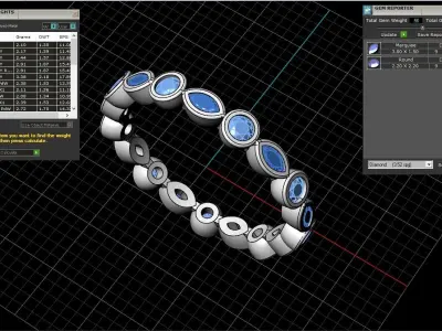 infinity marquise ring model 347 3D print model