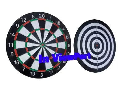 Dartboard - Dart  Low-poly 3D model