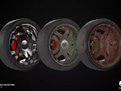 RIMS - Wheels Collection III - All Formats Low-poly 3D model