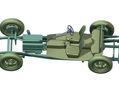 Jaguar SS100 print 3D print model