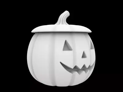 Pumpkin Lantern Jar 3D Printable Model 3D print model