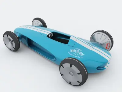 RACER 9 toy racing car 3D model