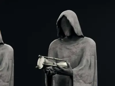 ancient statues 3D model