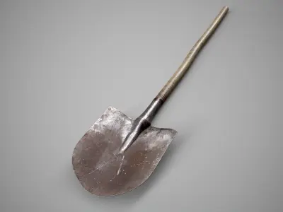 Shovel Low-poly 3D model