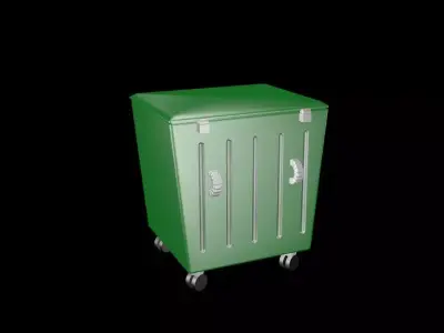 Trash can Free 3D model purchase